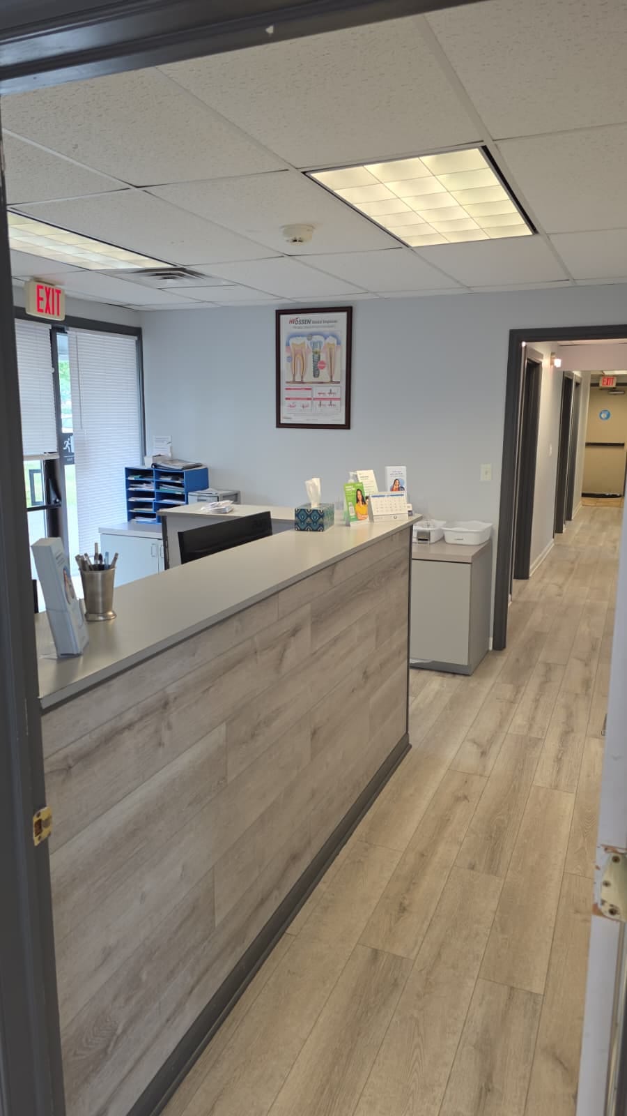 Reception at the Whitehall Dental Group clinic in Whitehall Township, PA